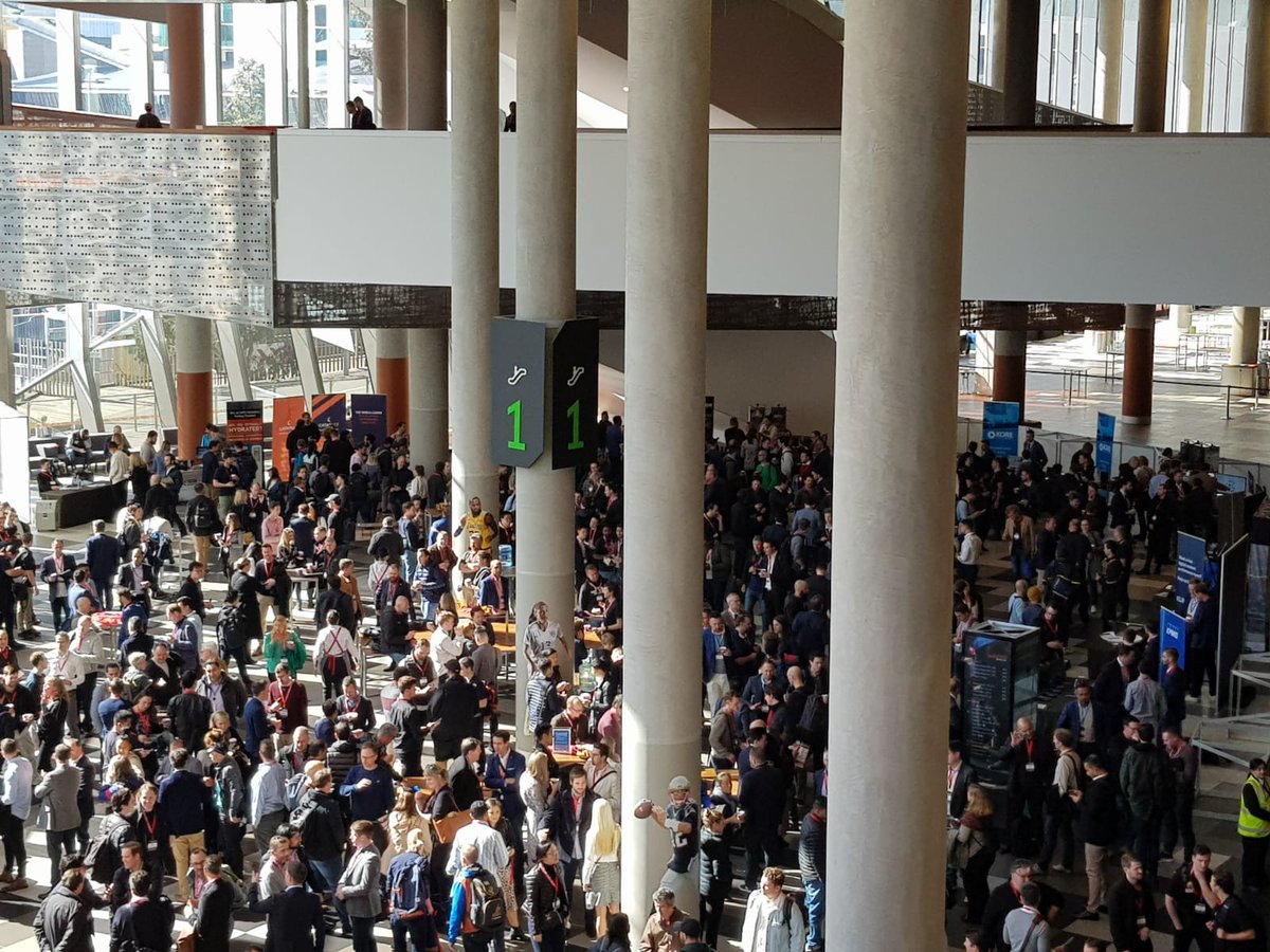 sportstechws's tweet photo. What does 1,000+ people interested in the intersection of sports, data, and technology look like? It looks like our Australia Sports Tech Conference, which is well underway in Melbourne! @LaunchVic @difvic @kpmgaustralia @cityofmelbourne #SportsTechWeek.
#STCAustralia https://t.co/WXwCqHXPOS