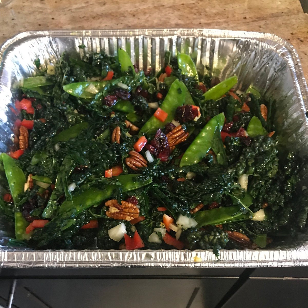 HeadTracksEnt's tweet photo. My famous kale salad!!! This will give you years on your life!!!

#healthy #food #eat #to #live https://t.co/DtCmgFCWHV