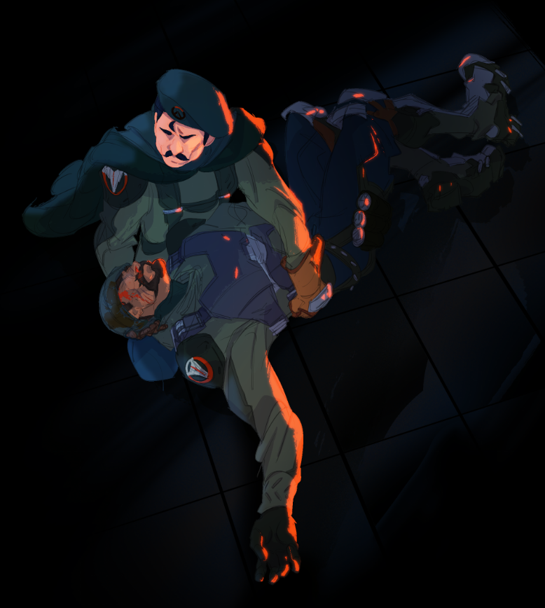 Collophora's tweet photo. “Commander Reyes is just being nice because of that time I saved him in Cape Town” #overwatch #overwatchretribution https://t.co/oYzGv1ujbz