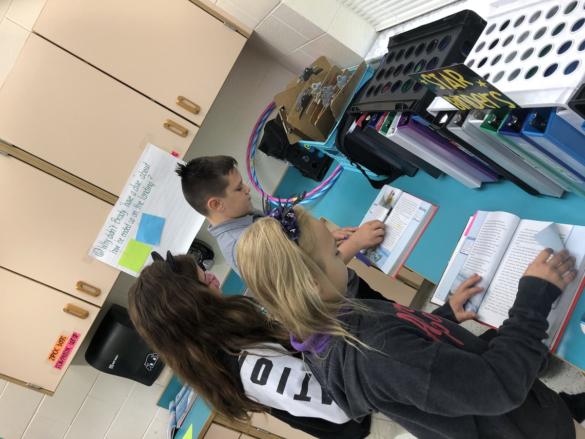 dawny21084's tweet photo. My students worked hard today digging deeper into the text. They worked in a group to do a carousel question activity. It was truly amazing to sit back and listen to the discussions and their accountable talk. https://t.co/VoQEsoNp6L