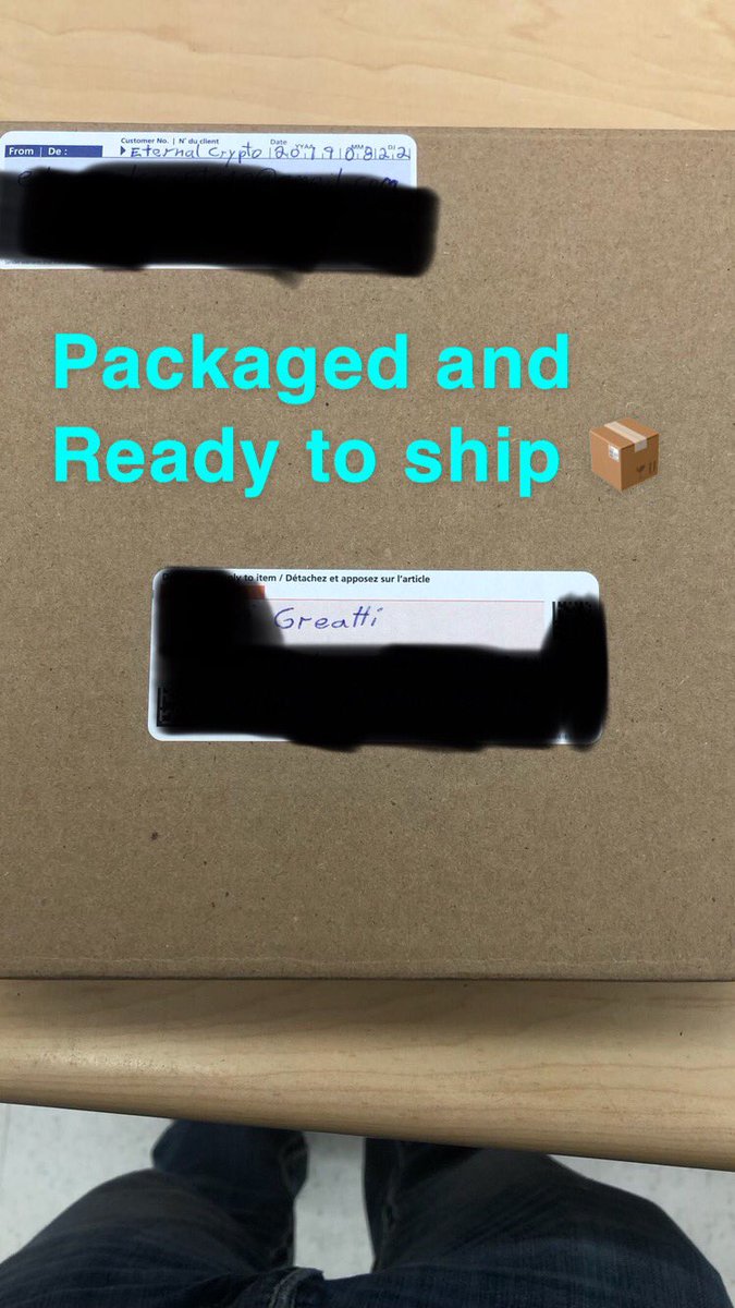 eternalcrypto1's tweet photo. Aaand the first Nano X has been shipped 😁 
Next Nano X draw at 2000 followers!!!
FOLLOW ME to win one!!
@Boldieman 
$BTC $ETH $LTC $XRP $ZEC $LINK $FTM $REN $MATIC $ONE $ADA #bitcoin #bitcorn #altcoins #crypto #cryptocurrency #cryptocommunity #cryptotrading #cryptogiveaway https://t.co/24yK13H1Ul