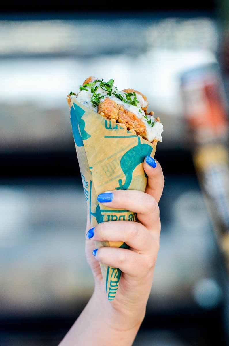 Chicken in the Waffle should be a part of everyone's State Fair experience! #bluebarnmn #mnstatefair #mnfoodie #fairfood #onlyinmn