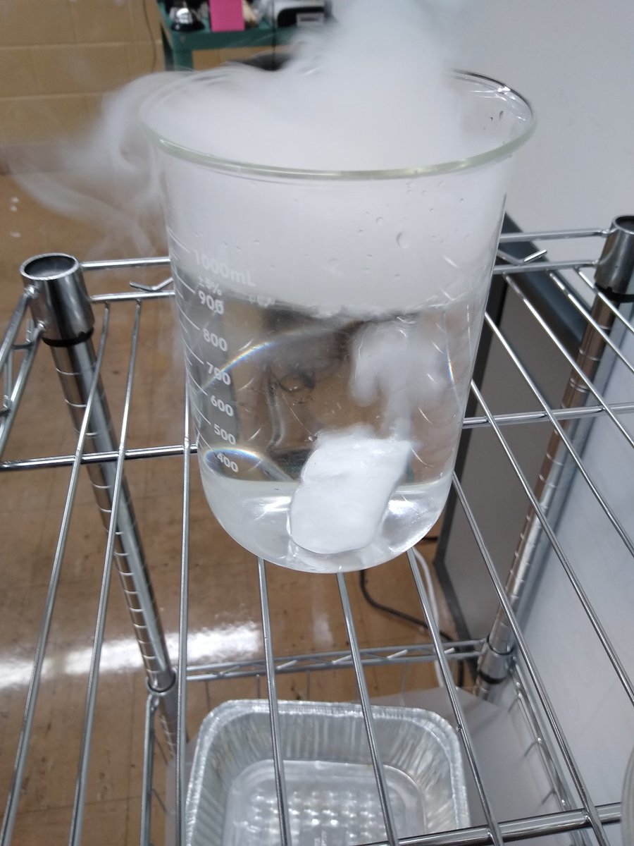 MrBogolin's tweet photo. Had our first discussion circle of the year to discuss states of matter. Students used evidence from dry ice, oobleck, and phase change diagrams they created while boiling water! #accountabletalk #hcdescience #thenewknob https://t.co/DW88CbAbye