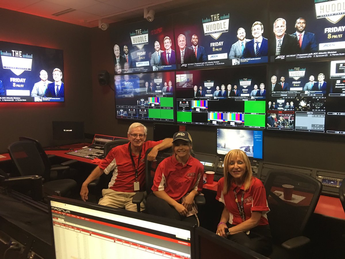 RedDevils_WJHI's tweet photo. WJHI staff and students take part in a historic day. The only high school station invited to the launch of The ACC Network Studios.

WJHI taking their students to another level. https://t.co/uYWVtYmETd