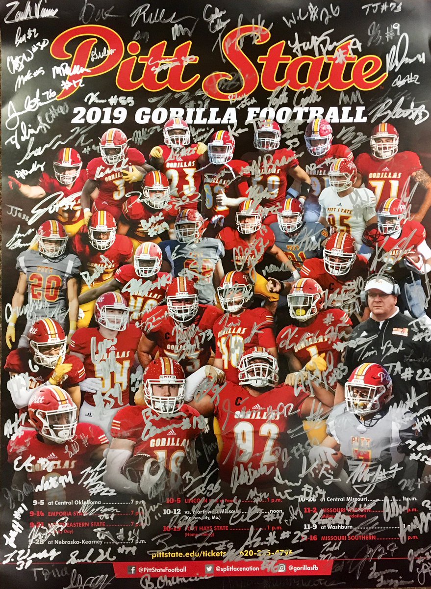 Plaster_Center's tweet photo. @darronledwards @pittstate @splitfacenation Signed, sealed, &amp; delivered!
🖊🦍🏈 https://t.co/OsfmF969oX