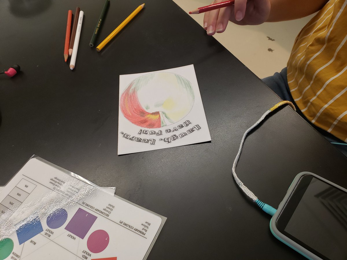 art_with_o's tweet image. Painting apples and learning about color #fhs #WeAreOne #learntocolor