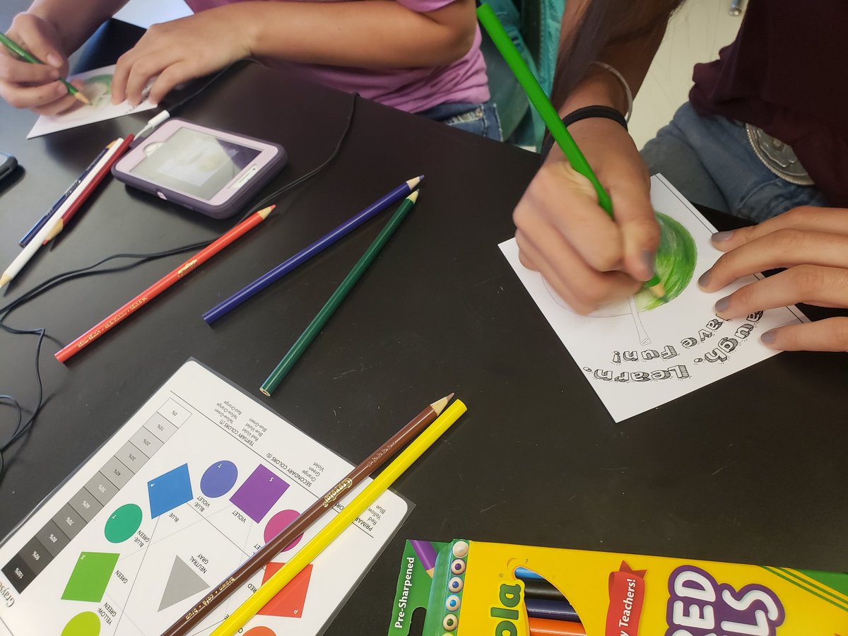 art_with_o's tweet image. Painting apples and learning about color #fhs #WeAreOne #learntocolor