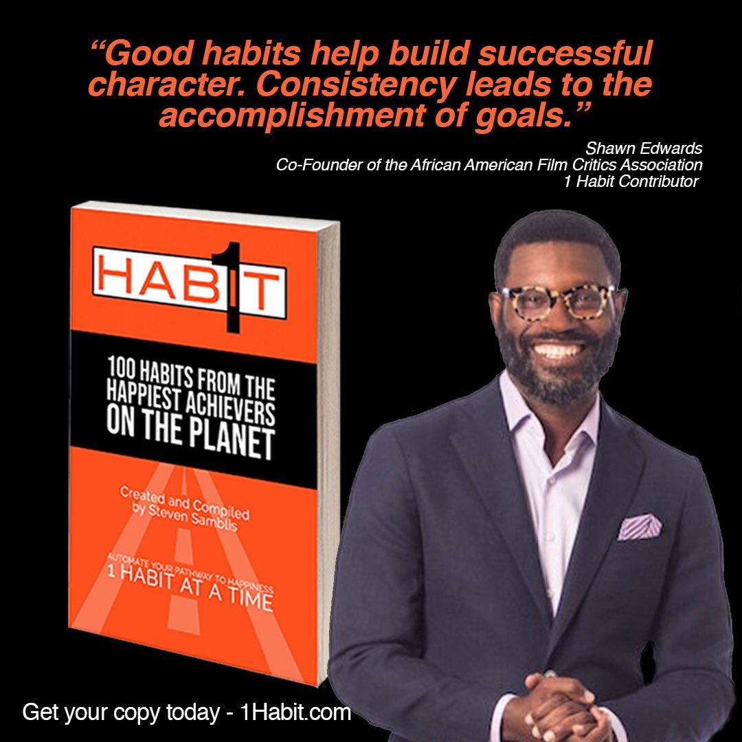 sedwardskc's tweet photo. Today is “National 1 Habit Day" so buy 1 Habit™ today for yourself, your family, your kids, co-workers, and all the people in your life that you truly care about.
https://t.co/CwBs4AgVMY
#1Habit #ShawnEdwards https://t.co/wqk3PebXDT