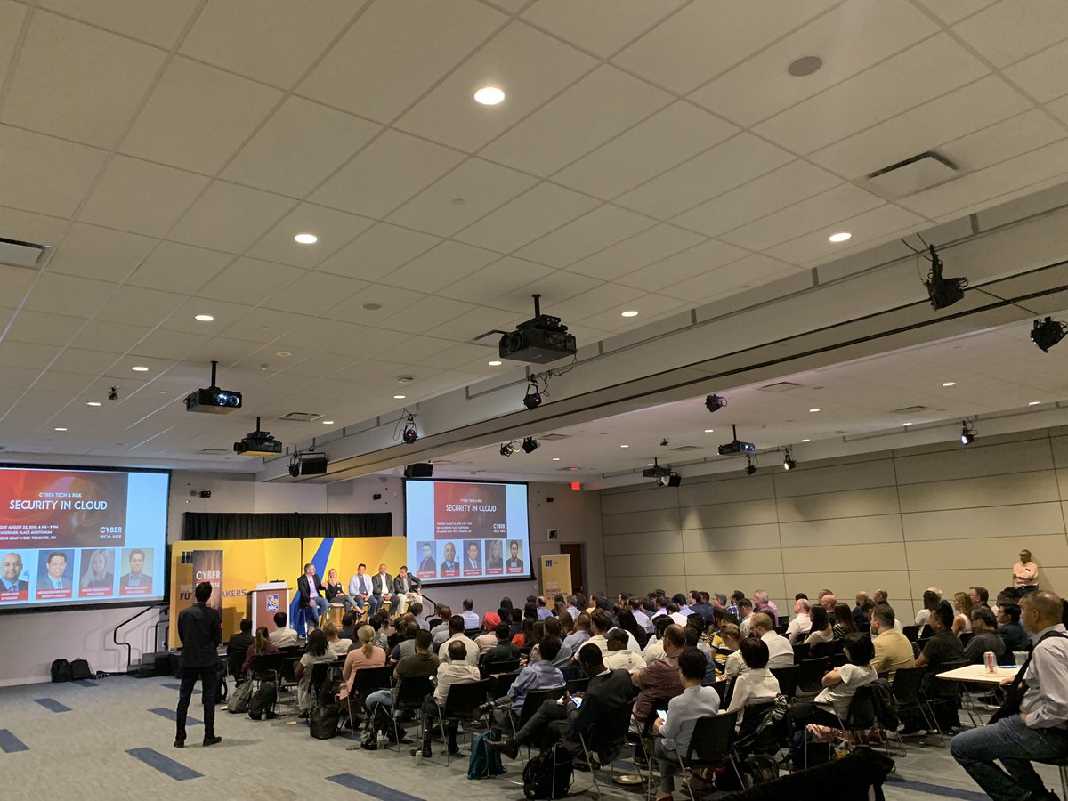 CyberTechRisk's tweet image. Big 4 Cloud Security Panel is on at @CyberTechRisk event tonight!