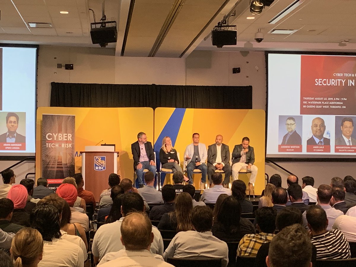 CyberTechRisk's tweet image. Big 4 Cloud Security Panel is on at @CyberTechRisk event tonight!