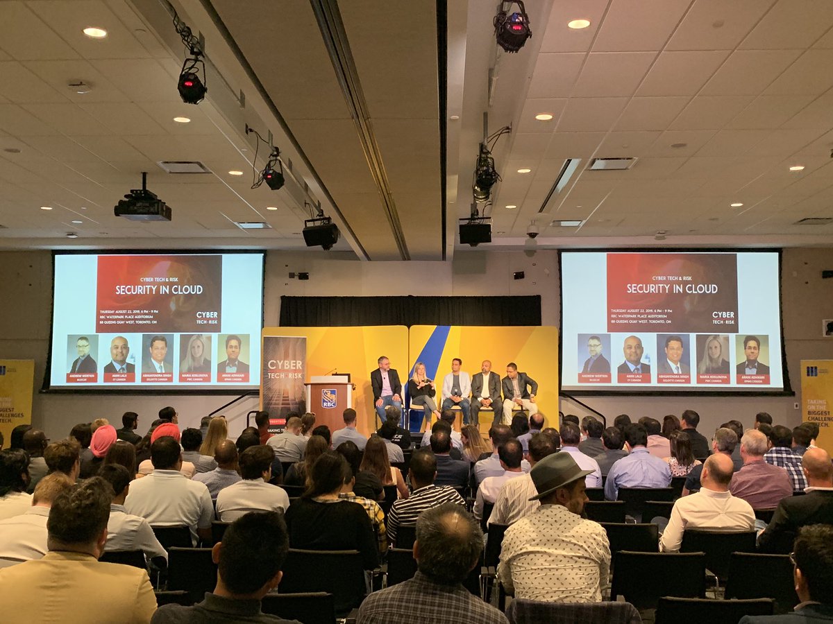 CyberTechRisk's tweet image. Big 4 Cloud Security Panel is on at @CyberTechRisk event tonight!