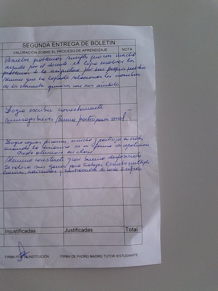 luccas_silveira's tweet photo. Mi segundo boletin sin ninguna baja https://t.co/Bt0UhWxTki