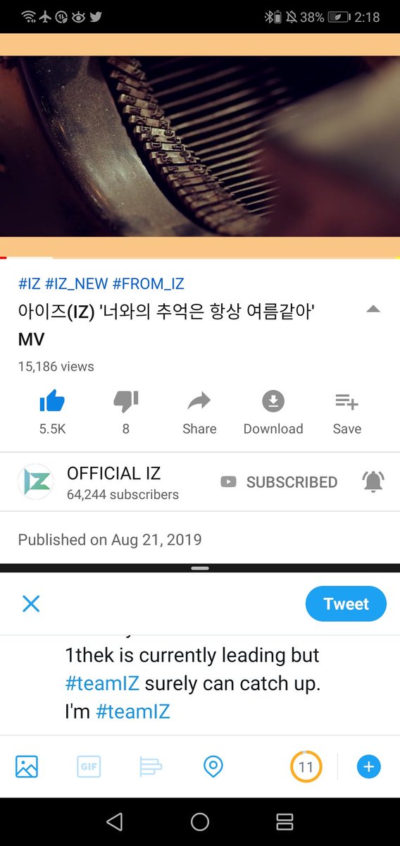 junyoungbaby's tweet photo. UWU iluvs/other fds streaming the final kiss mv : how about having a little competition?
The video /mv from the channel that reaches 50 k views first wins!!
So are you #team1thek or #teamIZ?
1thek is currently leading but #teamIZ can catch up.
I'm #teamIZ
Comment your team uwu!! https://t.co/YcXGHiTu4v