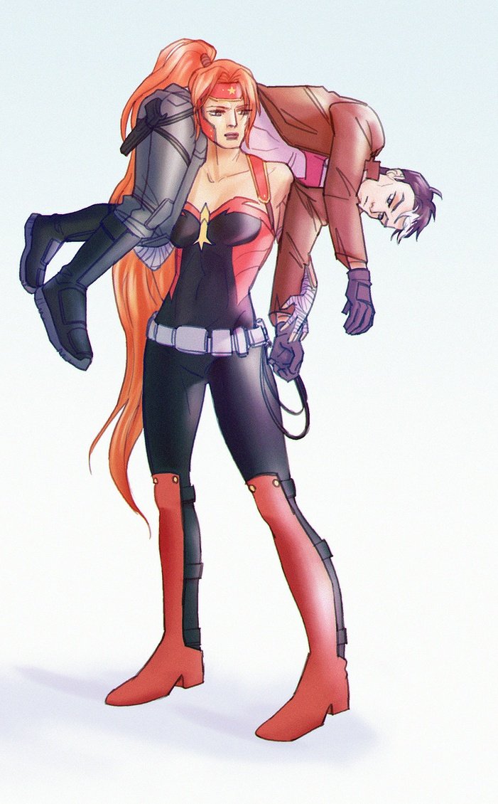 #JasonTodd #ArtemisOfBanaMighdall 

Art by [ akoichoi.tumblr.com/post/187176428… ]