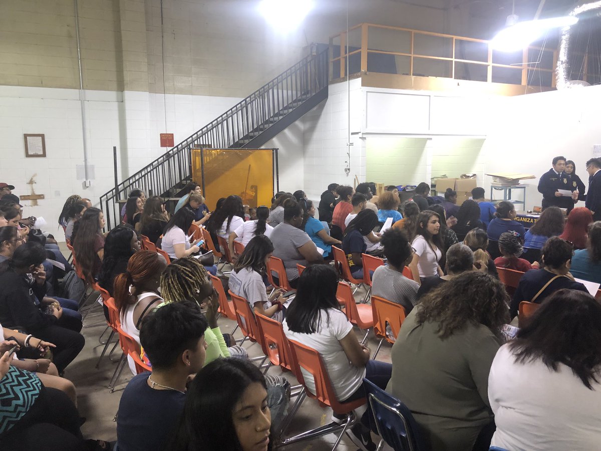 AliefFfa's tweet photo. Thank you everyone for making our first FFA meeting a packed house! We enjoyed speaking with parents and students today about all of the opportunities within our FFA chapter. If you missed us please see your ag teacher for info. #aliefleads #aliefffa https://t.co/Uc9RWSdLQL