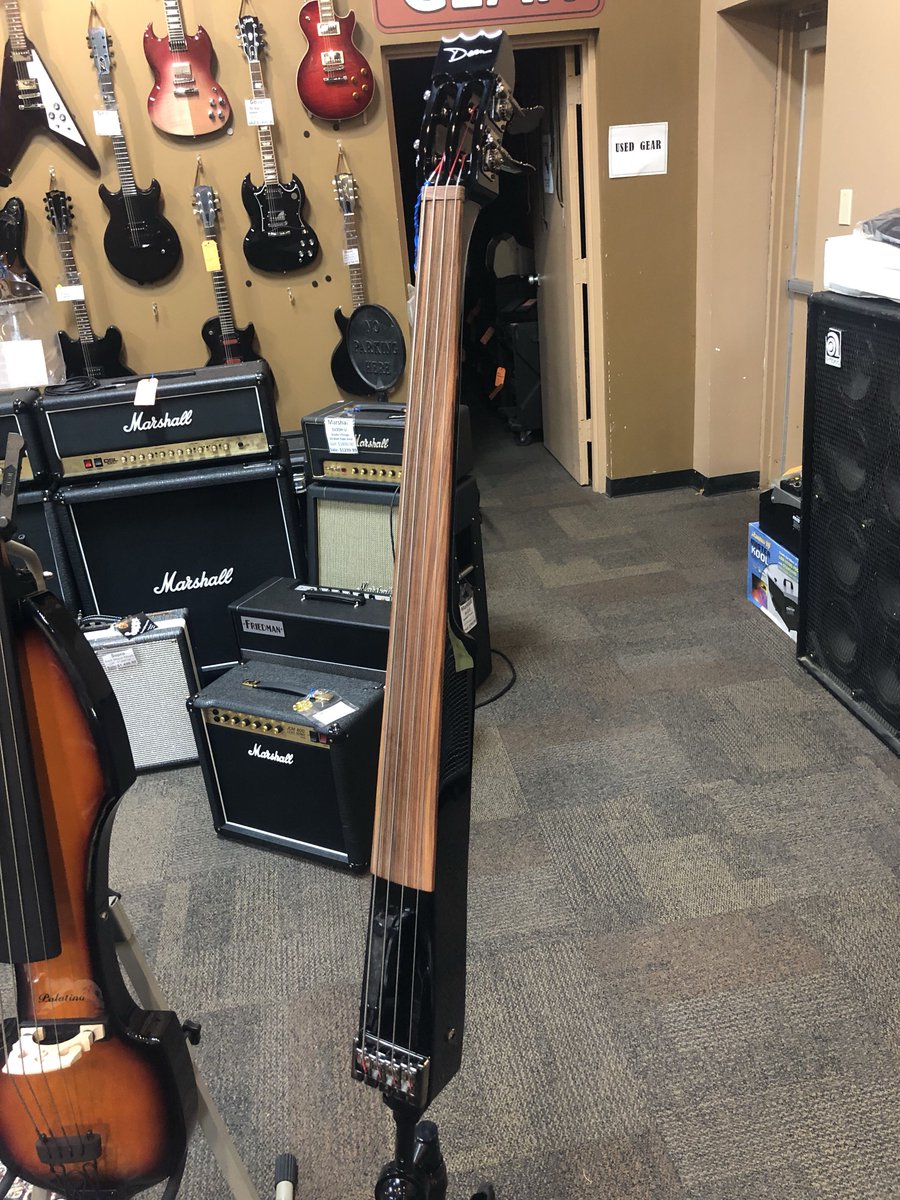 SwingCityMusic's tweet photo. I need of an electric upright bass? Give the Dean Pace Bass a shot! Its sleek design lends itself well to a super comfortable playability. Come try it out today at #swingcitymusic https://t.co/dl8nqBP53g