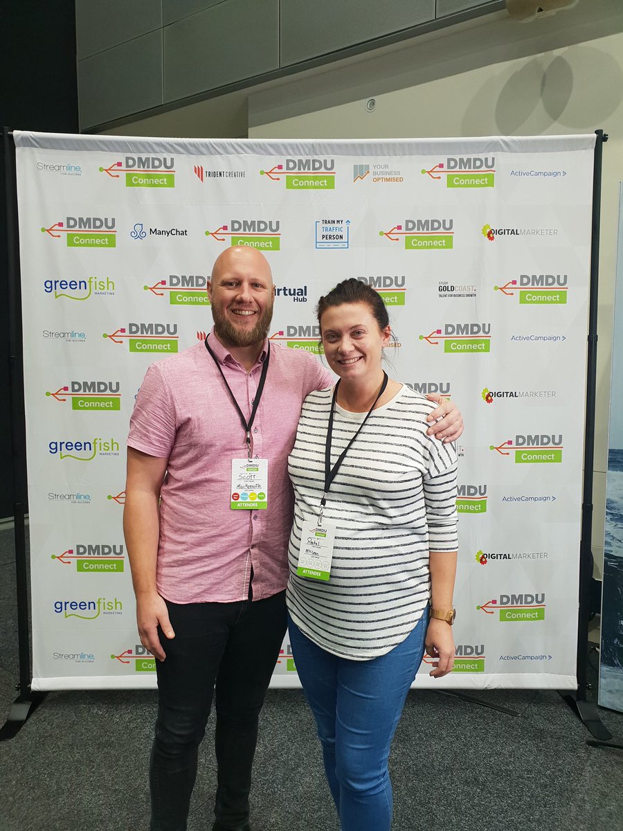 RachelMcLean's tweet photo. @ryandeiss guessed right - we’re expecting a marketer! Hanging out at #DMDU on the Gold Coast to learn more about #automation and hear from @corydsnyder @DigitalMktr https://t.co/1rss02SN3S
