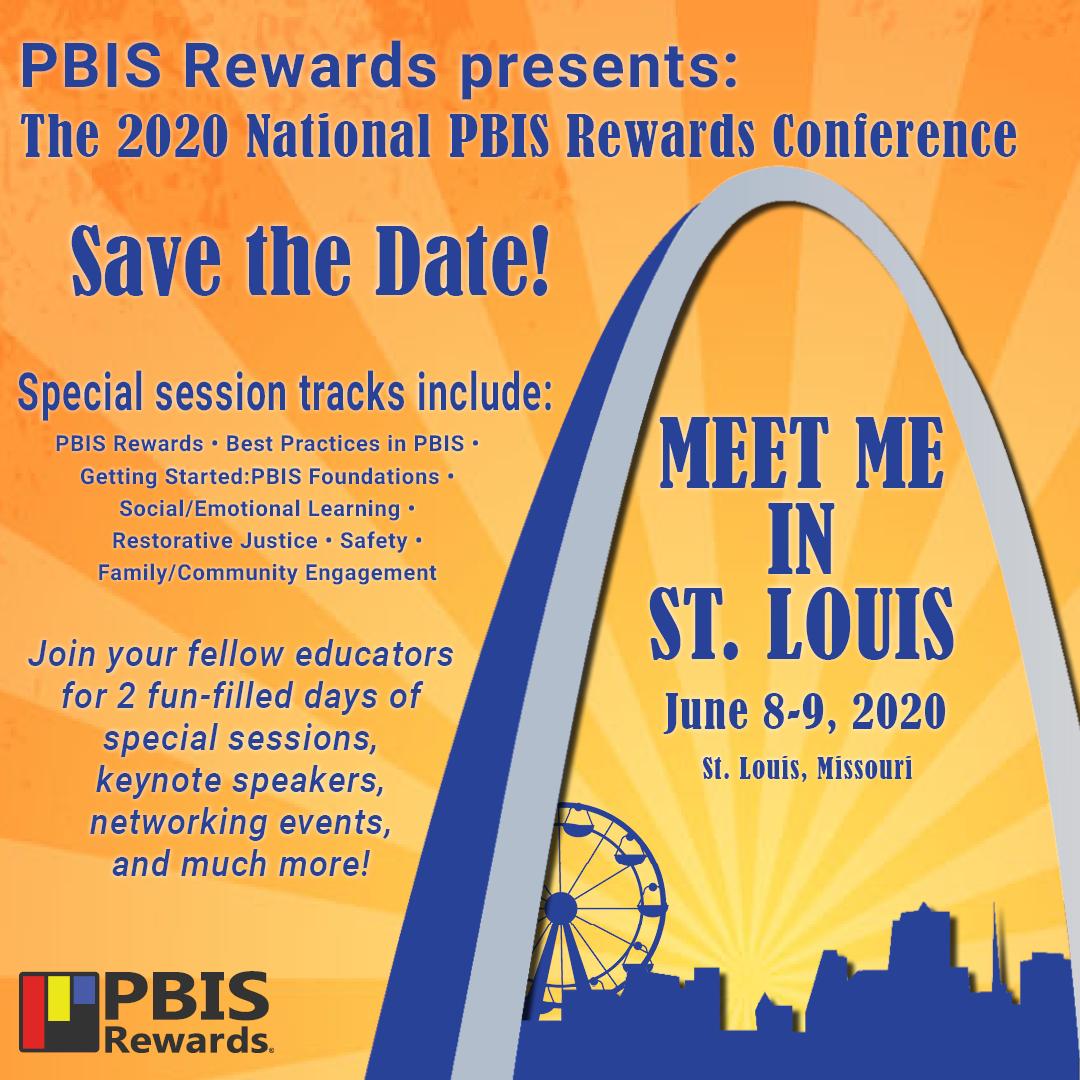 PBISRewards's tweet photo. Our BIG announcement... @PBISRewards is hosting a national conference in 2020. Save the date! #escchat #memspachat #cfisdapchat #inelearn #eduar #moedchat https://t.co/AhTPJNVntu