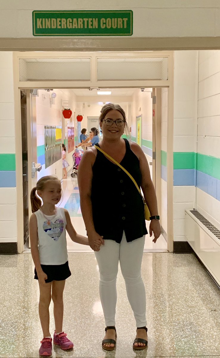 RonnaRGarrett's tweet photo. Class of 2032 enters Kindergarten on Monday!  My granddaughter, Olivia Grace is now officially a #NorthsideKid 💛💚 #HowardHallHornets 🐝🐝@HowardHallElem https://t.co/ZAbKxFF60z