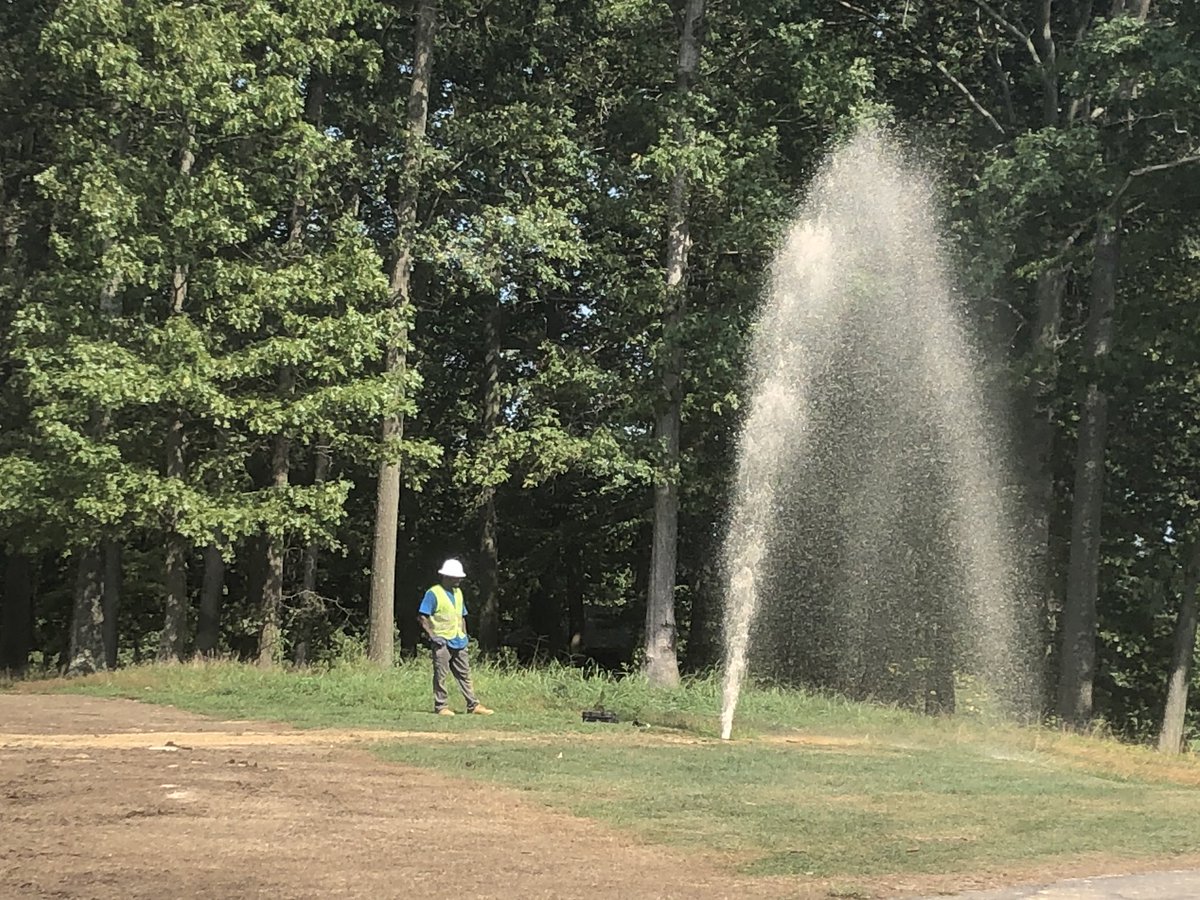 That’s how you flush out the new irrigation loop.
