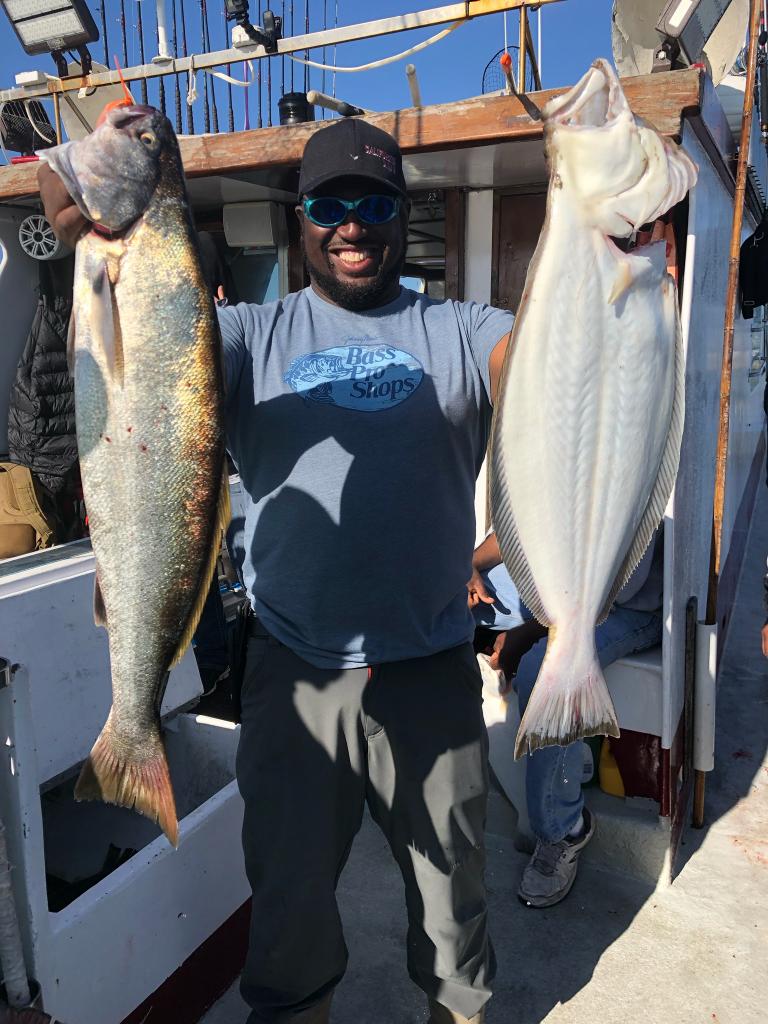 fish4ish: Another great day on the Caldawn!  I got a limit of halibut and another sea bass! CocoonsEyewear BassProShops simmsfishing #SaltLife #FishItWell #fishfry