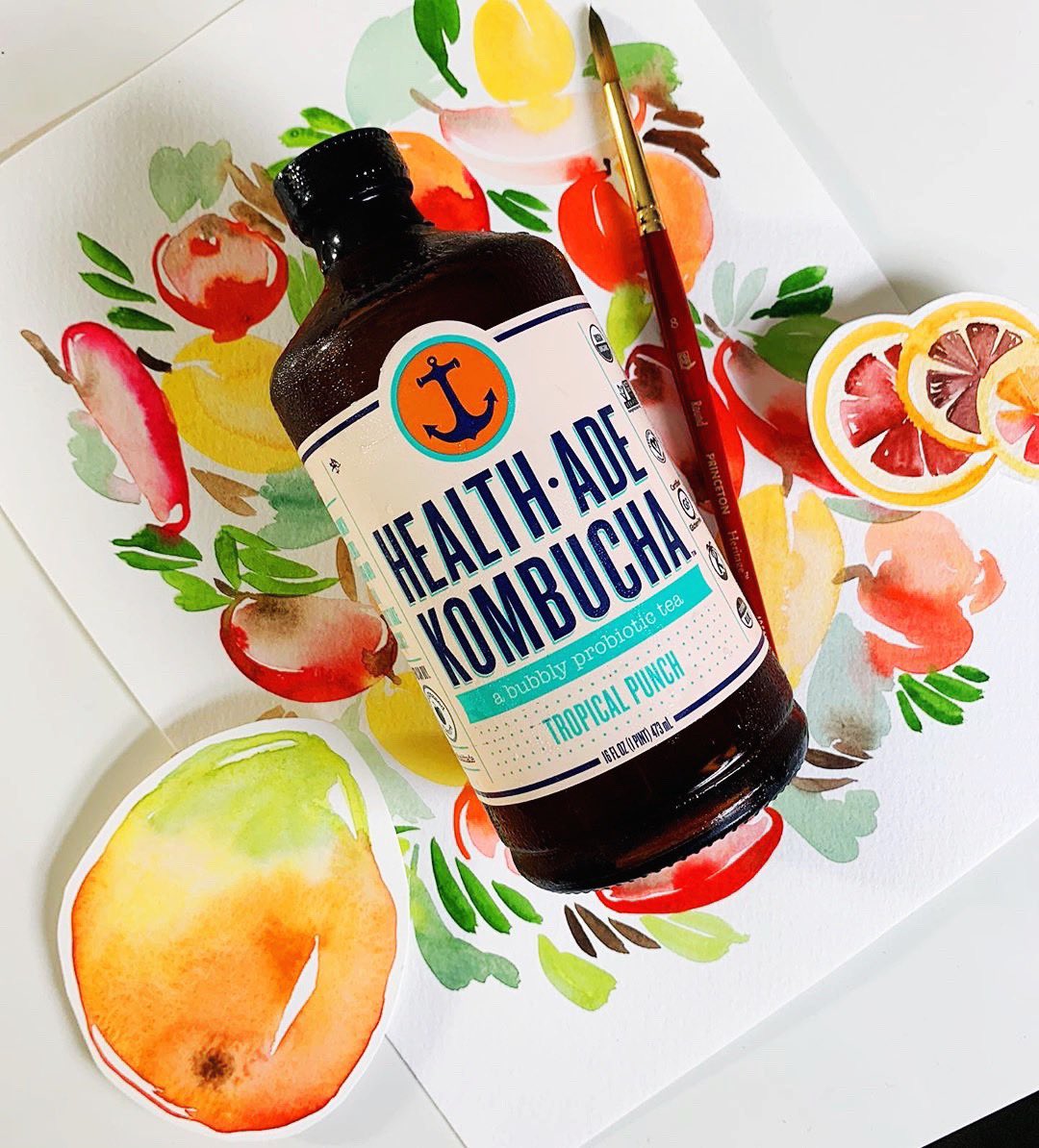 Keeping it tropical with a punch 👊🏼💢

What’s your summer flavor? 

📍 Find Tropical Punch near you: health-ade.com/pages/find-a-s… 

via jennarainey on Insta 🌴🎨
#TropicalStaycation #kombucha #creative