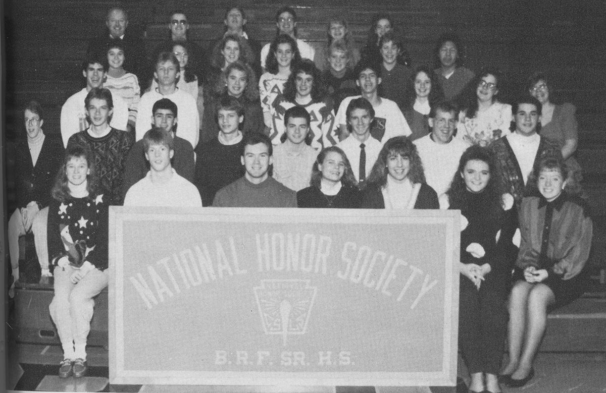 SDofBRF's tweet photo. Were you ever in the National Honor Society? For this week's #tiGRRprideTBT, check out the members pictured in the 1991 Breeze! If you spot any familiar faces, tag them to bring back some good ol' memories! #tiGRRpride https://t.co/q0V1aji67D
