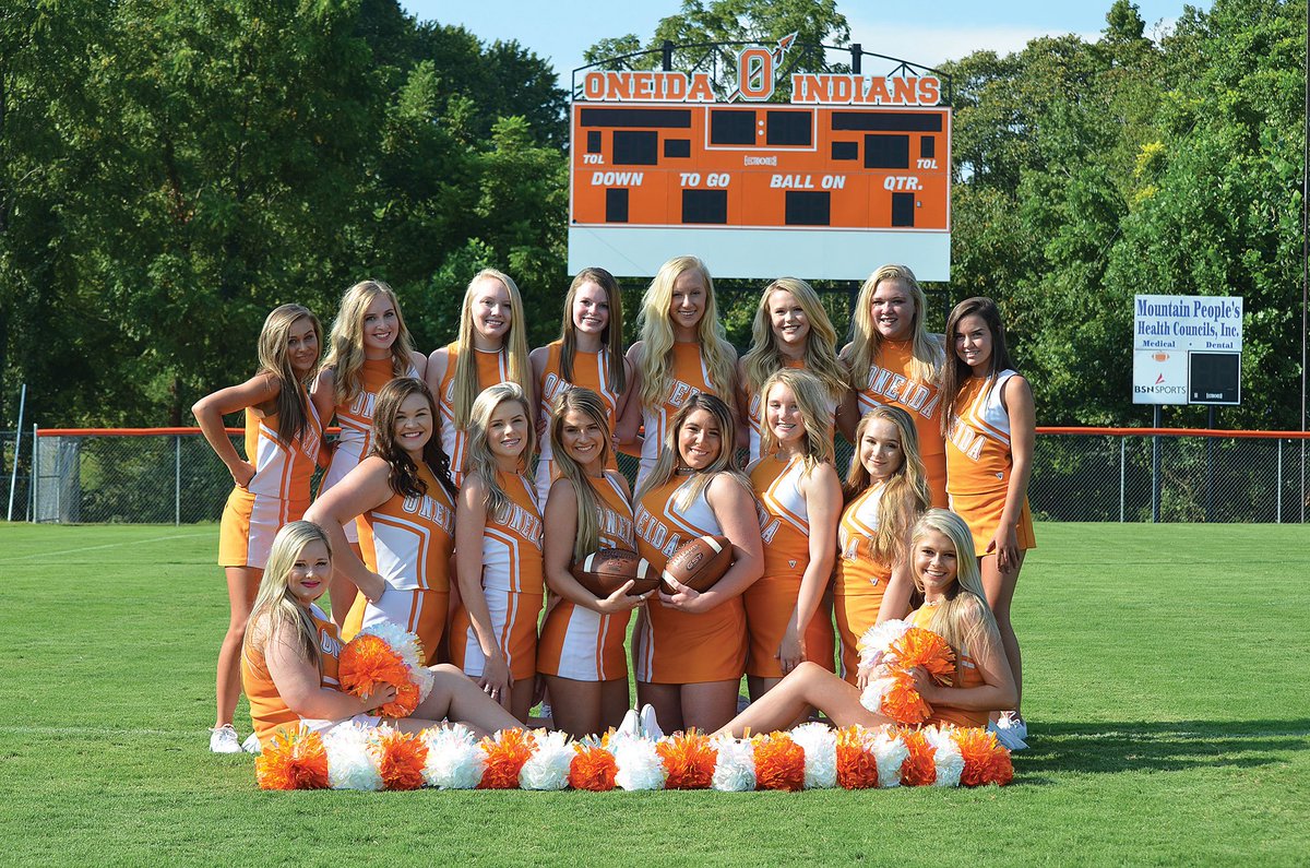 Now it’s Oneida cheerleaders’ turn in our RT contest. We’re going to see which school’s cheerleading squad gets the most RTs — Scott or Oneida. RT for the Indians!