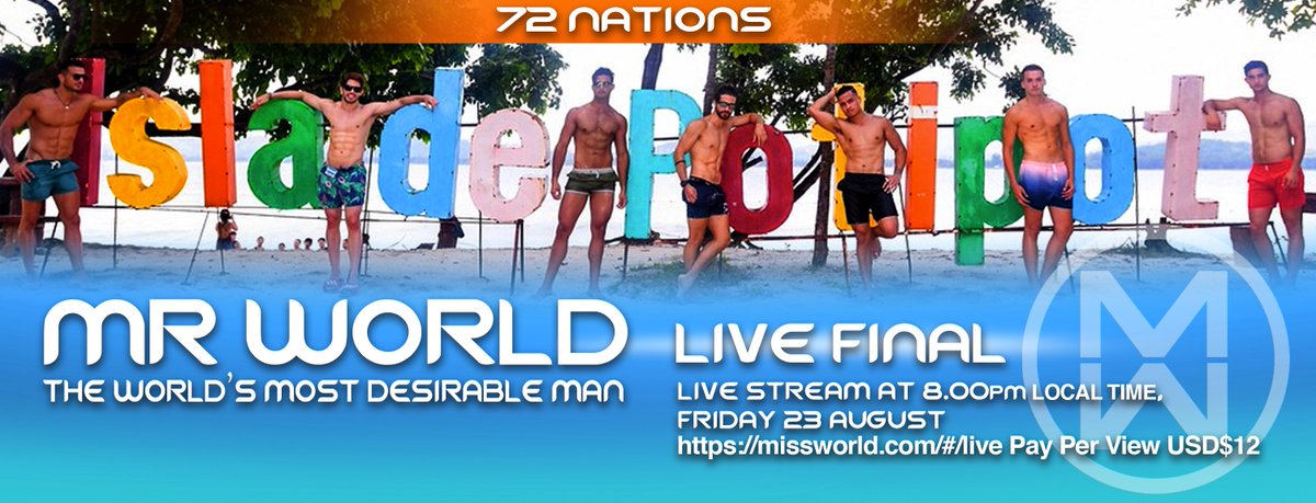 For the first time, global fans have the opportunity to watch all the #mrworld2019 action unfold live from the #Philippines on pay per view. Tune in to missworld.com/#/live from 8pm (local time).
Registration is easy and the cost of watching is just $12 USD. Don’t miss out!