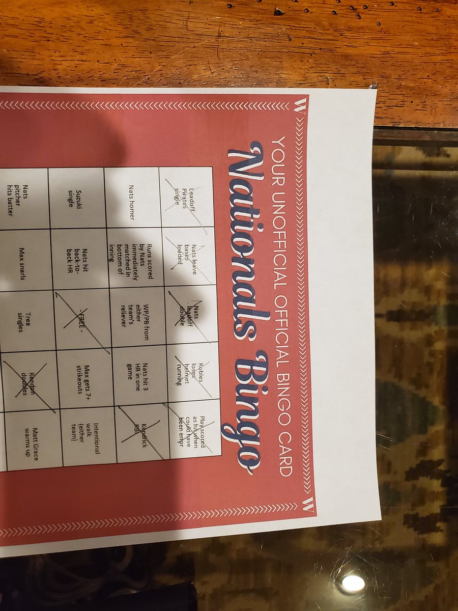 Bingo!!! <a href="/BingoBaseball/">Nationals Bingo</a>
