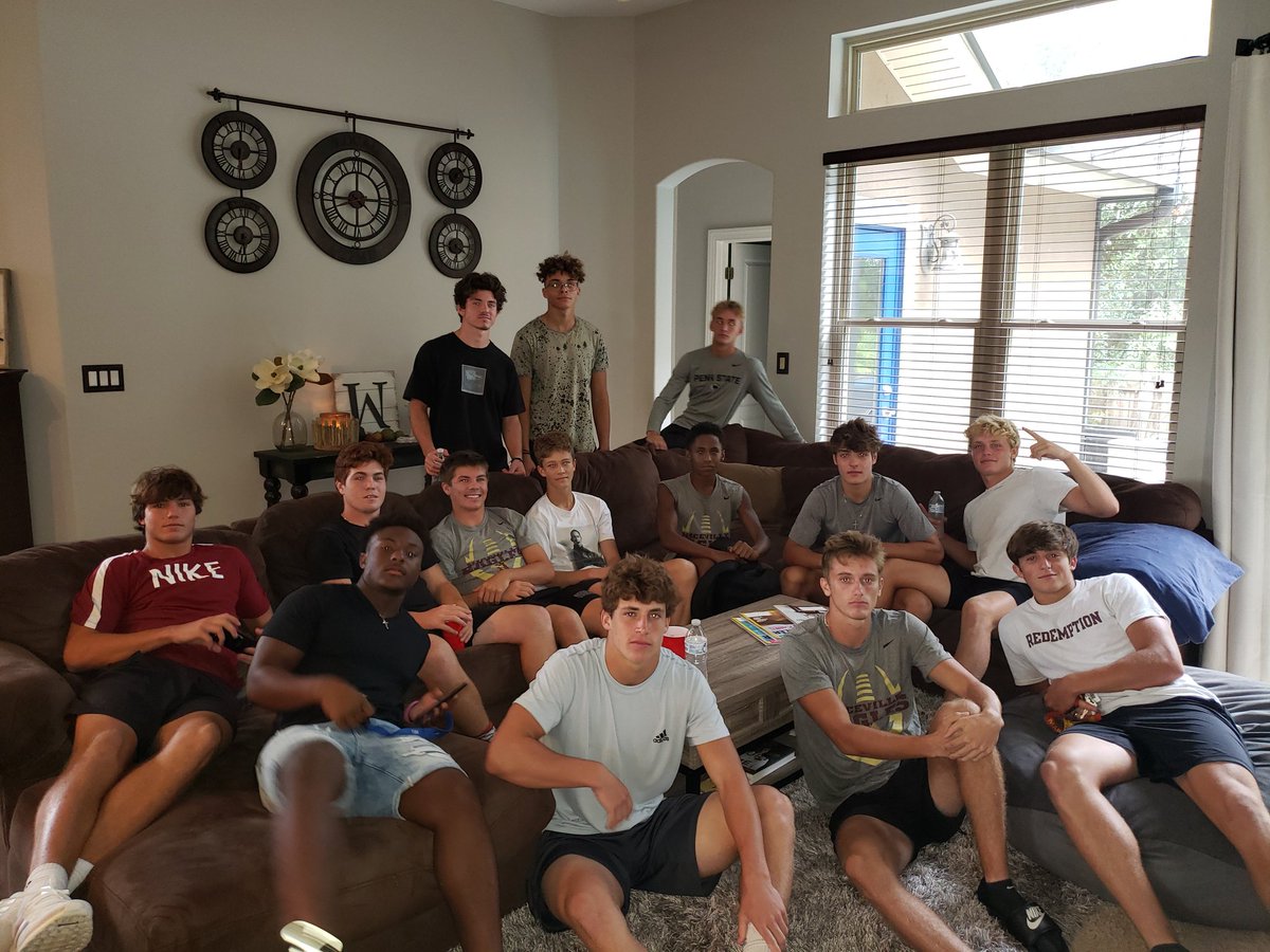 Rachbmo's tweet photo. Fellowship before their game tomorrow night!! What a terrific group of young men! Go Eagles!!! ๐ฆ
๐โค๐ฅ #skillguys
@MorrisonNick6 @LukeUnterseh @roman_prestarri @willkoch12 @CoreyChurch24 @nmgreer23 @VerranBetts @Christinewain11 @addiemoore_10 @Niceville_FB @FLCoachT https://t.co/N9Q3c7agfz