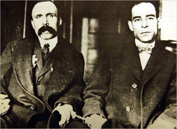 AzadiBarabary's tweet photo. On this day in 1927 in the US, #SaccoandVanzetti, both anarchist workers and Italian immigrants, were executed by electric chair for a murder which neither committed - the real perpetrator had even admitted the crime.
https://t.co/szj5zdP0Qj
@wrkclasshistory
#libcomORG #libcom https://t.co/5vKTAvztcn