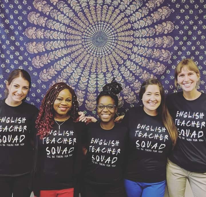 Lift4LifeAcad's tweet photo. Our high school English teachers' new shirt reads - "English Teacher Squad -We'll Be There For You!" 
That says a lot! #liftforlifeacademy #stl #highschool https://t.co/jXP4tTDfFT