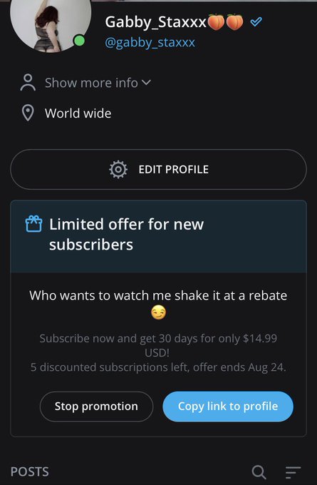 Onlyfans sale 💰💰 First 5 to subscribe get it for 15$ 30 days 💦💦💦 https://t.co/Diuj4HG1P9<a href="/tag/newprofilepic"class="tags"><span>#newprofilepic</span></a>