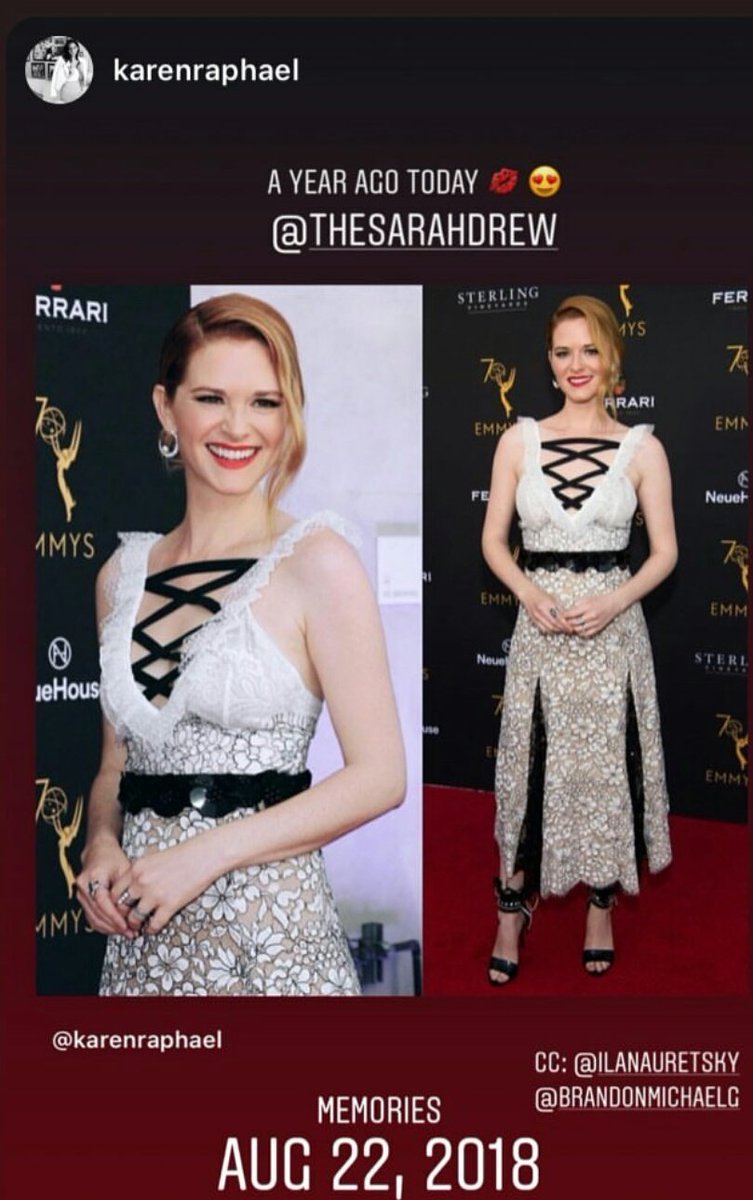 SarahDrewDaily's tweet photo. A year ago Sarah Drew attended the Television Academy's Performers Peer Group Celebration at NeueHouse Holl dressed by @KarenRaphael 👗

📷| @KarenRaphael IG stories https://t.co/eguTHxOEV1