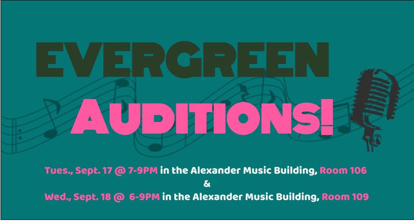 EmuEvergreen's tweet photo. With the coming of the Fall semester, Evergreen auditions follow! Come singers of all voice types, join EMU's Premiere Co-ed A Cappella Group! Auditions are joint with SSAA group Emerald Harmony and the all new TTBB group Summit Street! Check out Facebook for info! Plz retweet! https://t.co/dSwP0hcXOd