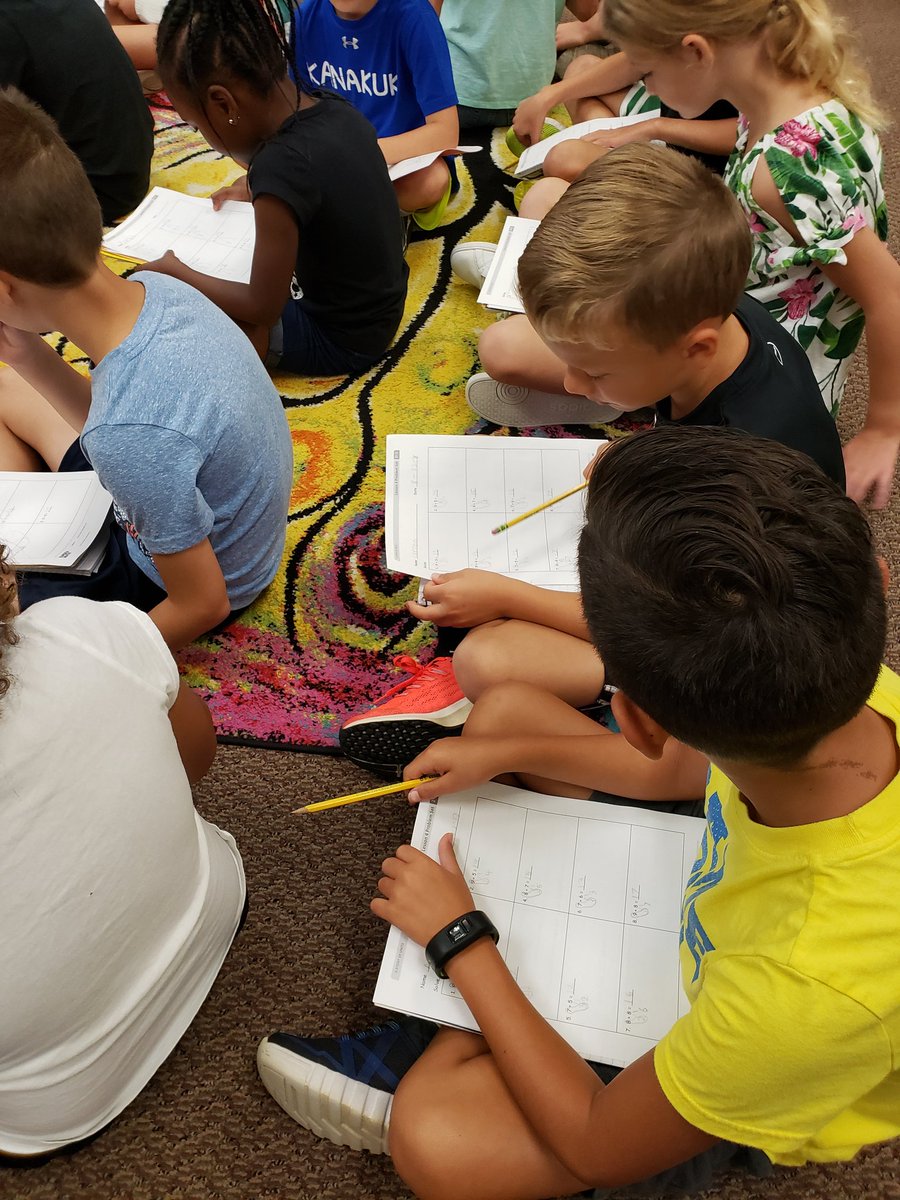 Reviewing our solutions with our partner during math!  ✏🗒🧠💭
#studentdebrief
<a href="/MadisonPlaceK5/">Madison Place</a>
<a href="/jendelp11/">Jen Delp</a>
<a href="/eureka_math/">Eureka Math</a>