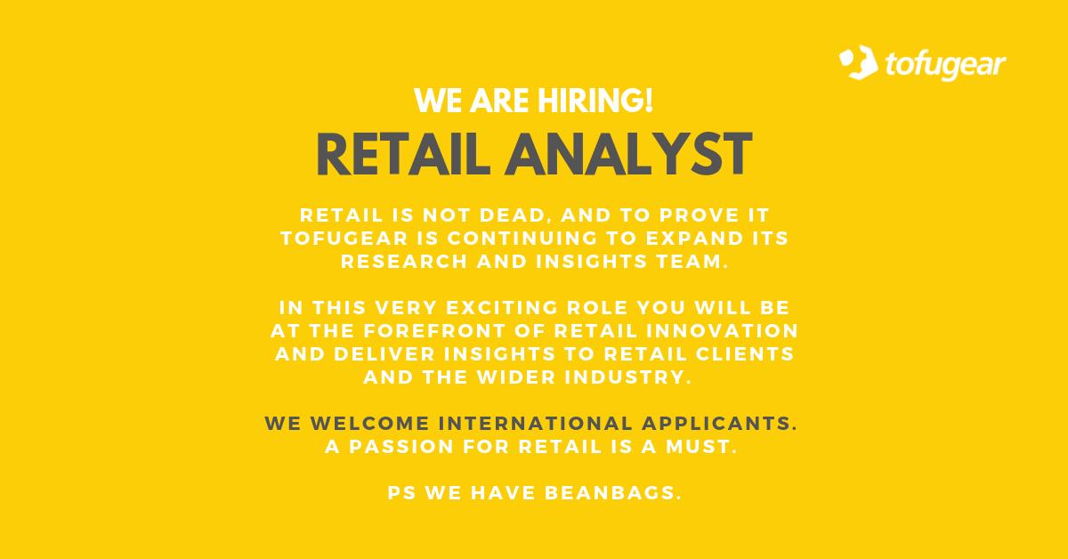 Tofugear is expanding its research and insights team!