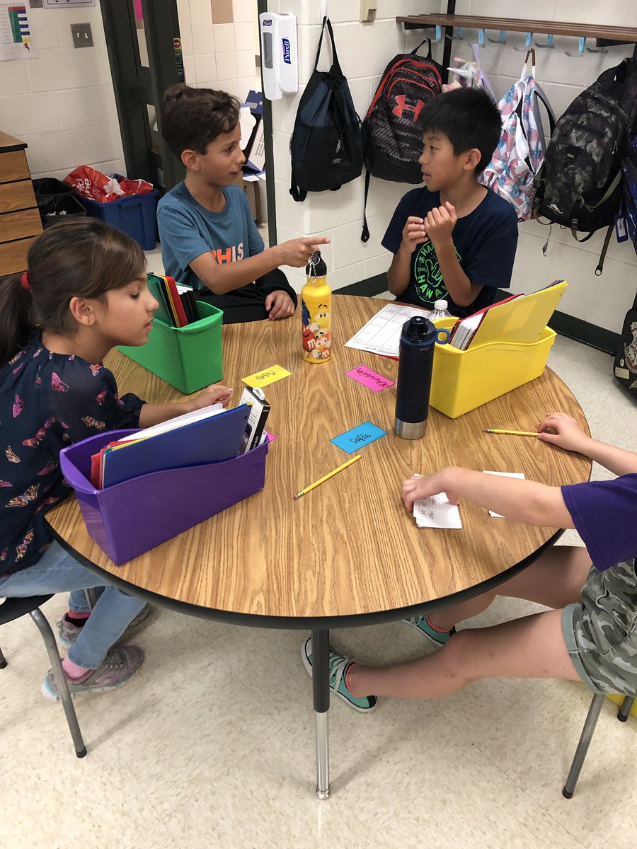 First day team building! Build a tower out of index cards.. the challenge? Each card must have something all group members have in common written on it! We learned so much about each other! #4thgrade #SEL20