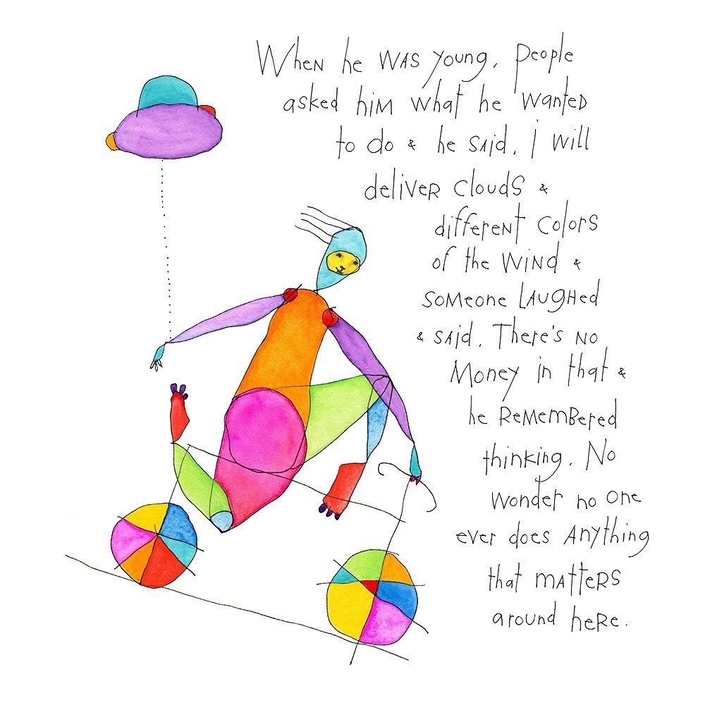 b_e_sanders's tweet photo. A beautiful reminder from @brianandreas to those of us that keep fighting the good fight to stop standardizing our kids through the industrial model of schooling. I can’t wait to buy a colorful cloud when this business opens! 🌈⛅️💫 #edchat #whatisschool #storypeople #flyingedna https://t.co/LvPO4P63Cf