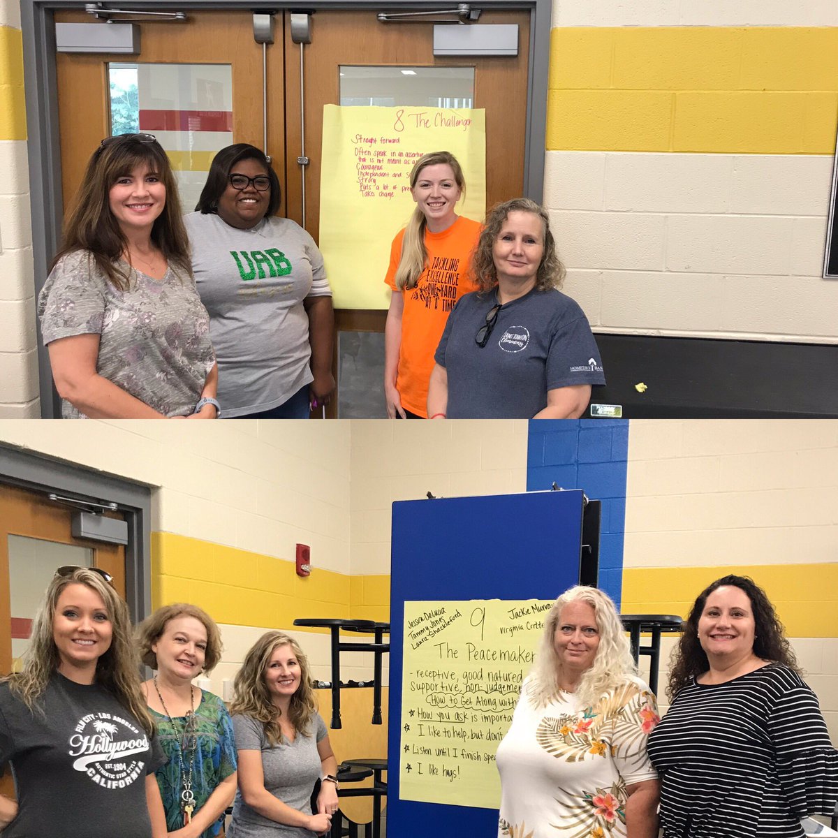 LoniLHodge's tweet photo. We spent time, today, learning our #Enneagram @KJEschool ! Relationships are our focus this year! Relationships with peers, students, and parents! #lotsof6s #onlyone3 https://t.co/bss6bdGfPr
