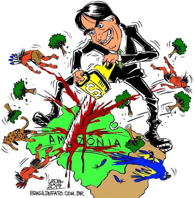 popliri@gmail.com on Twitter: "#Brazil, #Amazonia, our natives, our  wildlife, are now in the hands of Bolsonaro, the "Captain Chainsaw"!… "