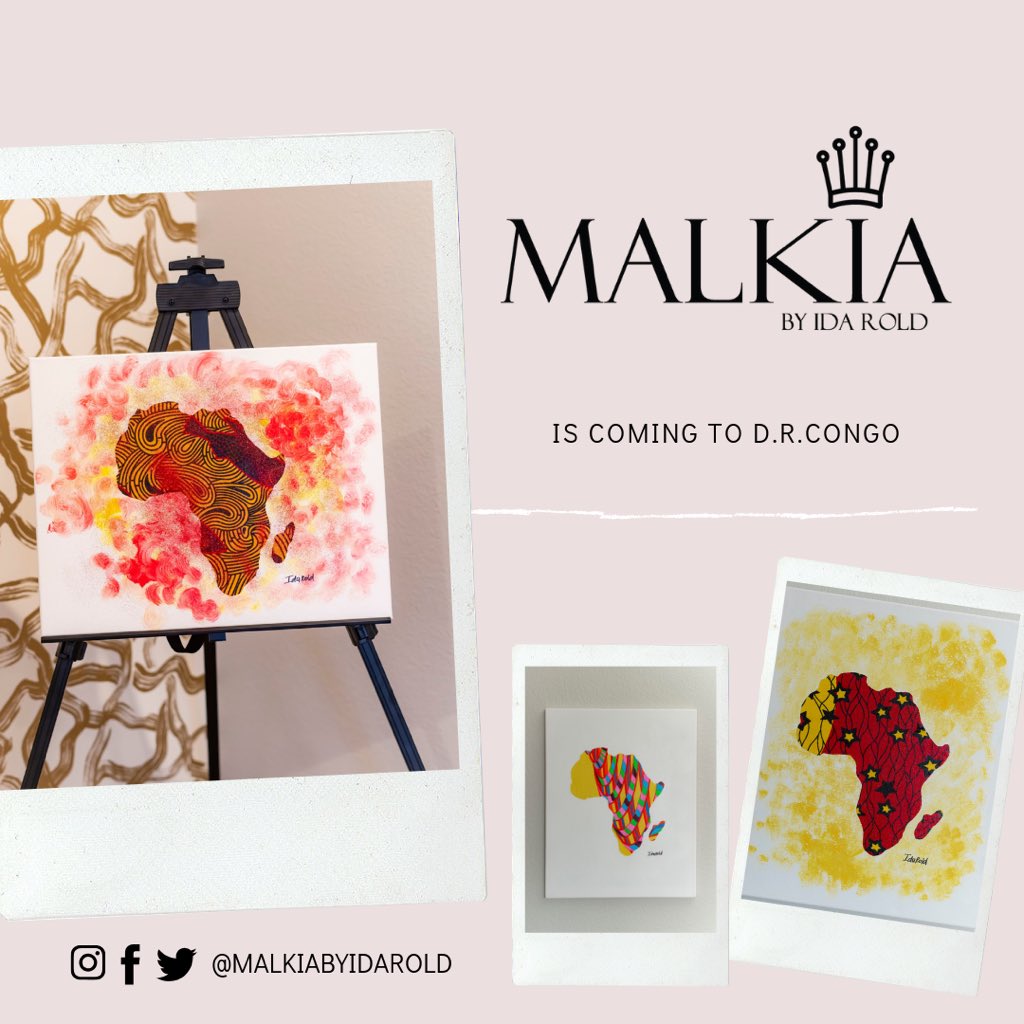 #GoodNews | we are, finally, coming to Congo with our products... and we are so excited for you to see the artwork   #malkiabyidarold ✨💛