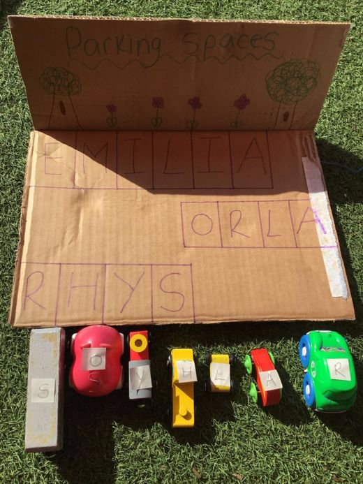 SpringThorpeHam's tweet photo. For any parents who may have cardboard boxes spare at home....this is a great home learning activity to encourage your child's literacy skills...#simple #literacy #springgrowplay https://t.co/7q2ANhSeRl
