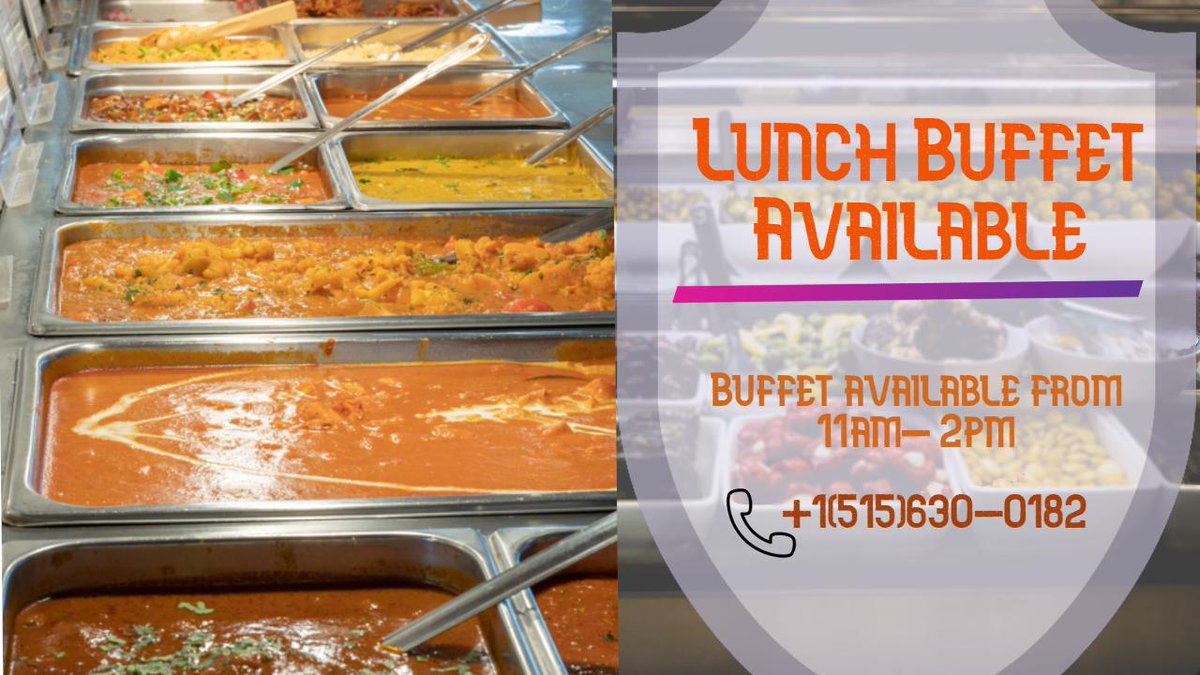 indianrestro's tweet image. At the Indian Chef Bar &amp;amp; Grill always feel like home! whenever you have no mood of cooking come dine in with us.
the doors open @11am.
Feel free to call @+1 (515)630-0182 or visit: theindianchefbarandgrill.com #lunchbuffet #buffetsystem #food #lunch #foodlover #foodies #ankeny