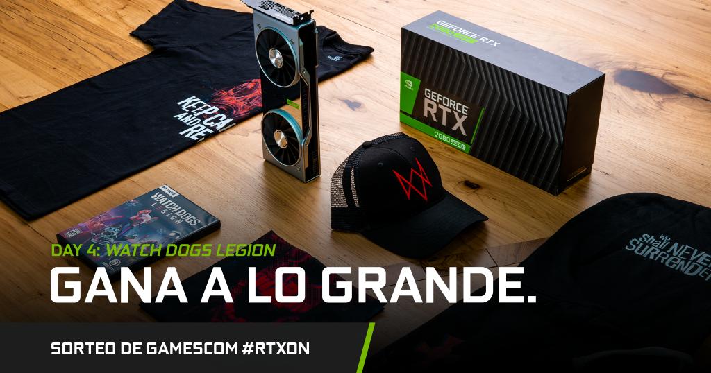 NVIDIAGeForceES's tweet image. Bienvenido a la resistencia. Nuestro sorteo #RTXOn en Gamescom continúa hoy con Watch Dogs Legion. Comparte y comenta cualquiera de nuestras publicaciones del viernes para entrar en el sorteo de este pedazo de pack. La RTX 2080 SUPER está incluida.