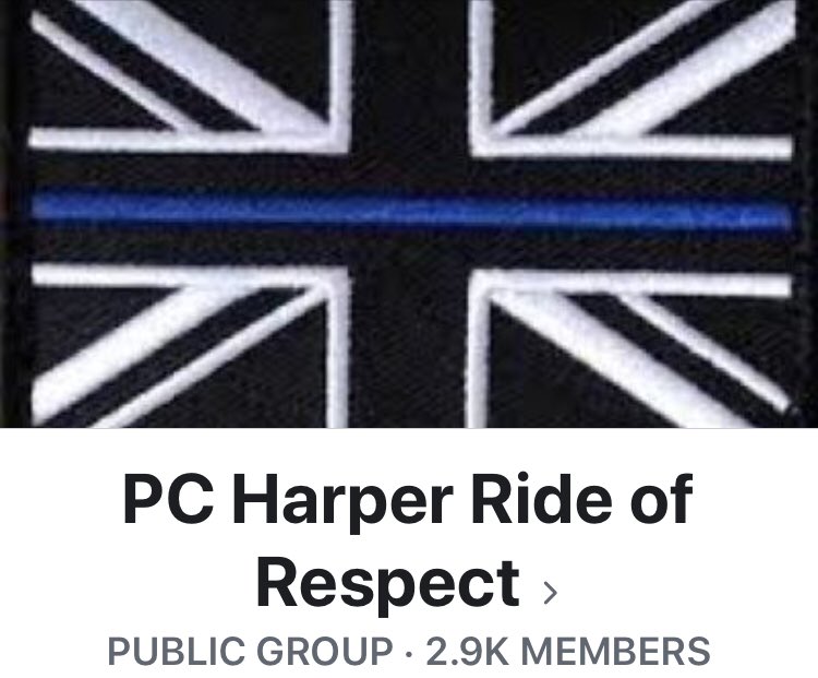PC Harper Ride of Respect is gathering momentum. Join the FB group to find out all about it.

#ThinBlueLine #thinbluelinefamily 

Date TBC

#PleaseShare 

facebook.com/groups/8085465…