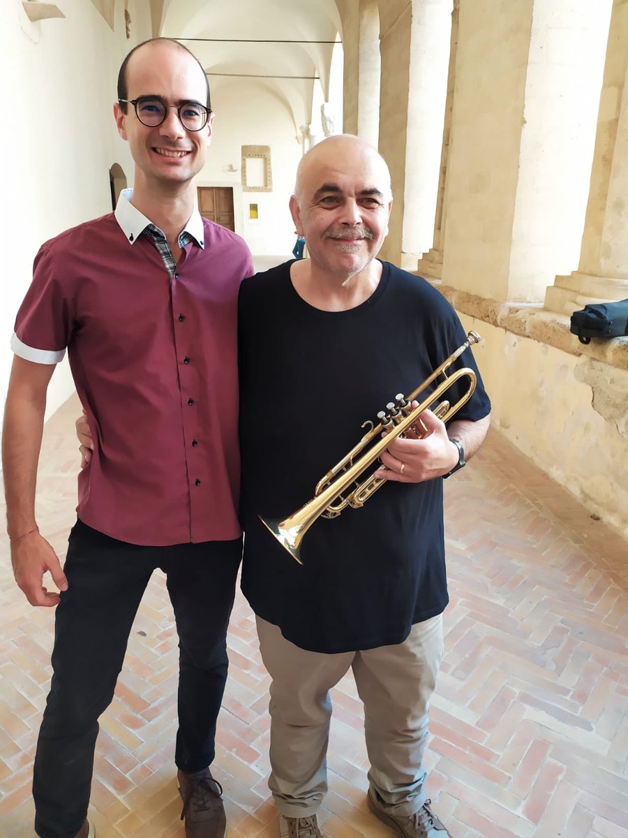 At Lucania Brass with Prof. Andrea Dell'Ira :) it's always a great pleasure to share ideas and experience with him! #ZenArmonics4trumpet