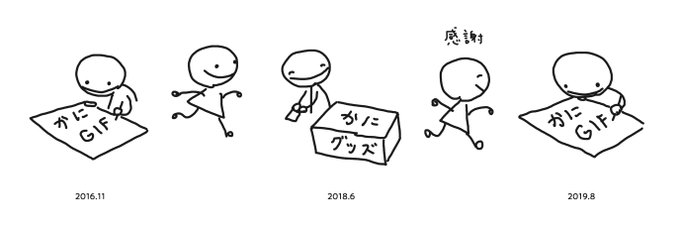 かに 変遷と予定 