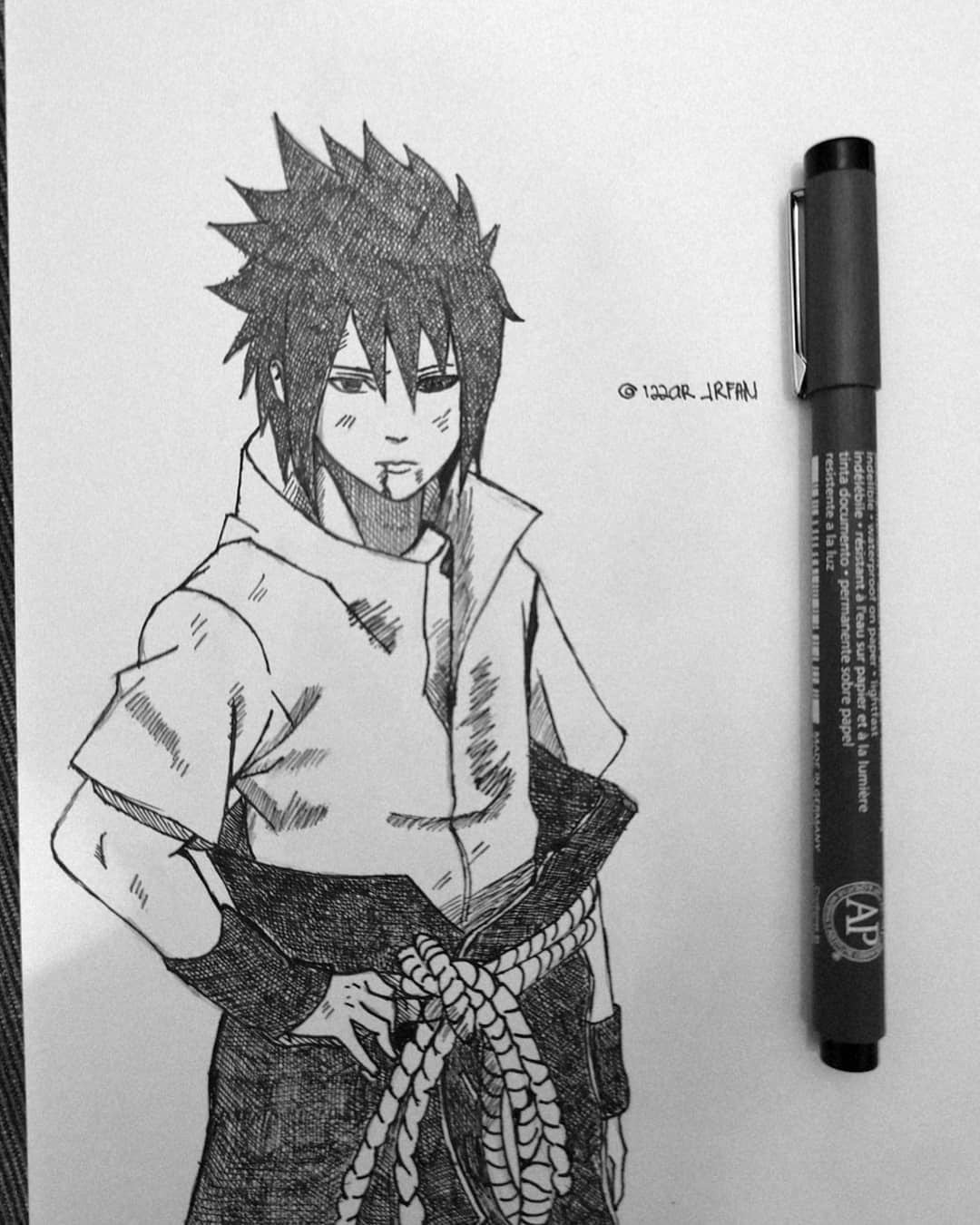 Sasuke • Uchiha • The Last  Naruto sketch drawing, Naruto sketch